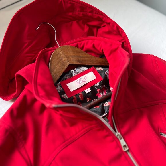 Red Autumn Jacket with Fleece Lining - Picture 9 of 14